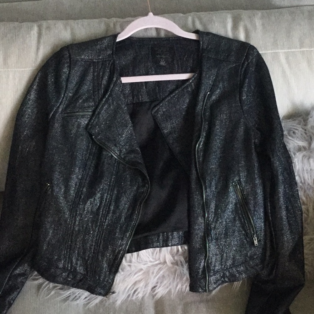 GUESS Blue Jean Sparkle & Shimmer Jacket